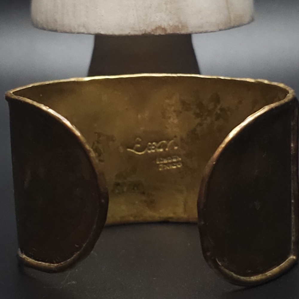Vintage EXART brutalist brass and copper bracelet. Hecho En Mexico. - Picture 7 of 10